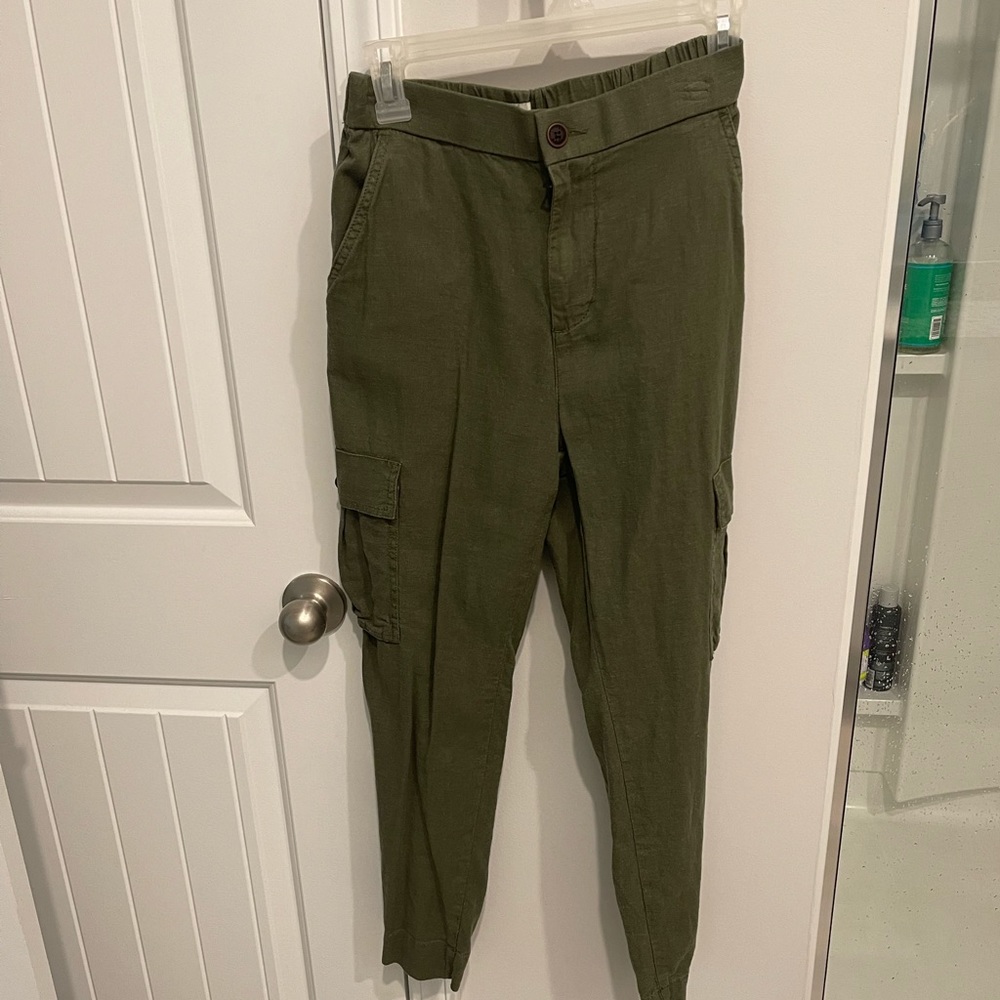 Lucky Brand cargo linen pants